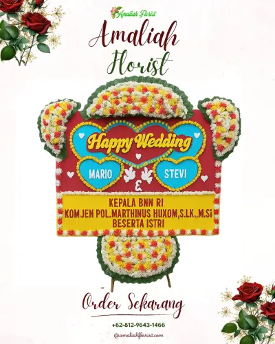 Karangan Papan Bunga Pernikahan di Rumah Duka Gpib Martadinata