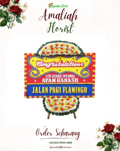 Bunga Papan Congratulation di Rumah Duka Gpib Martadinata